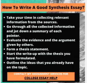 writing a sythesis essay quickly