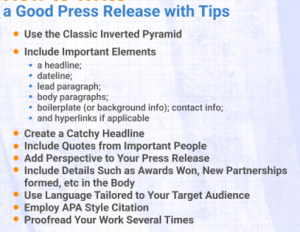 How to Compose a Press Release- features