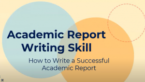 How to compose an academic report essay