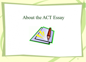 How to craft an ACT paper